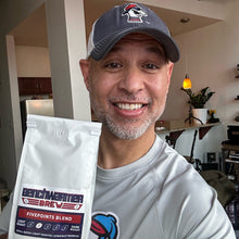 Load image into Gallery viewer, FivepointVids holding Give points blend coffee bag