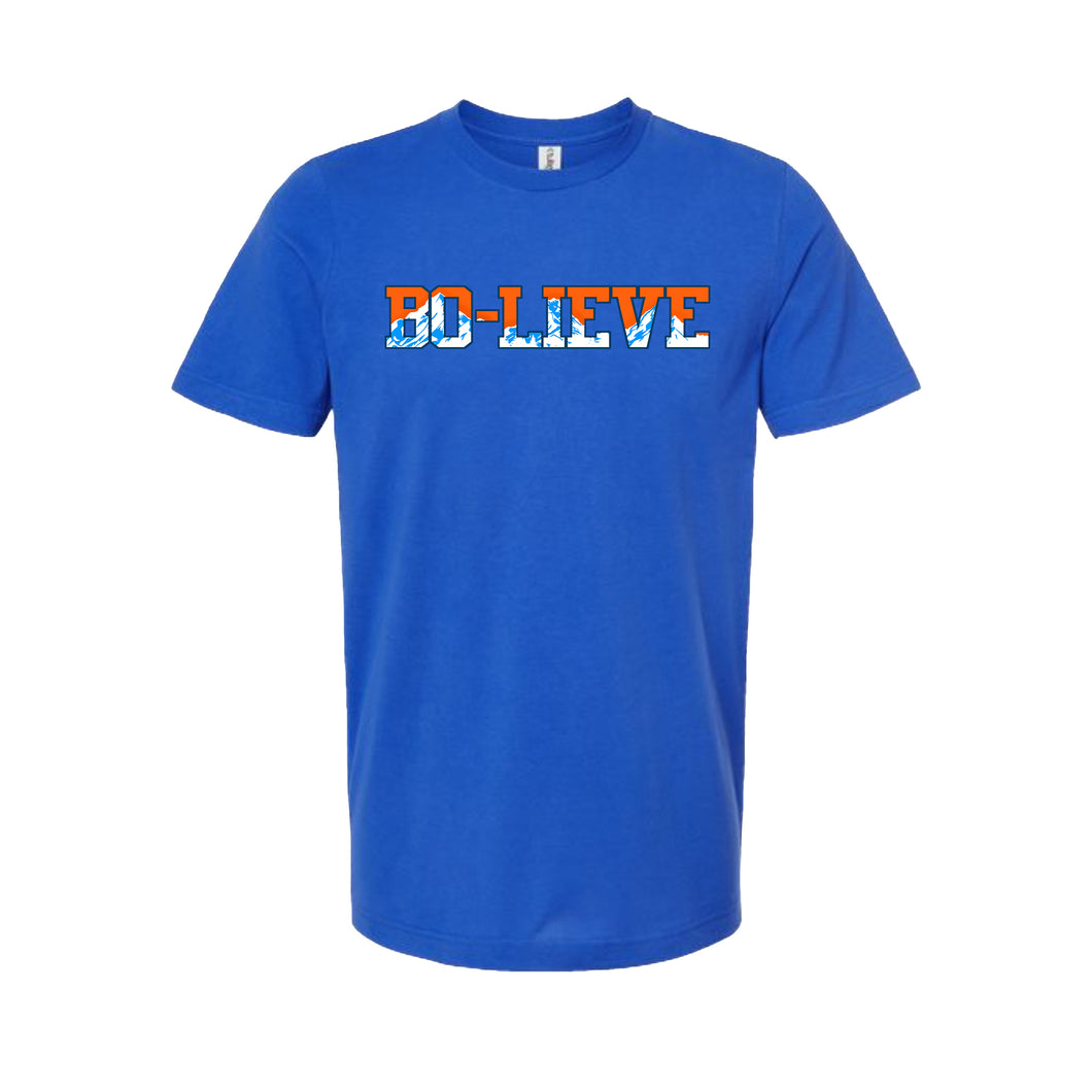 bo-lieve blue tshirt bo nix nfl benchwarmer