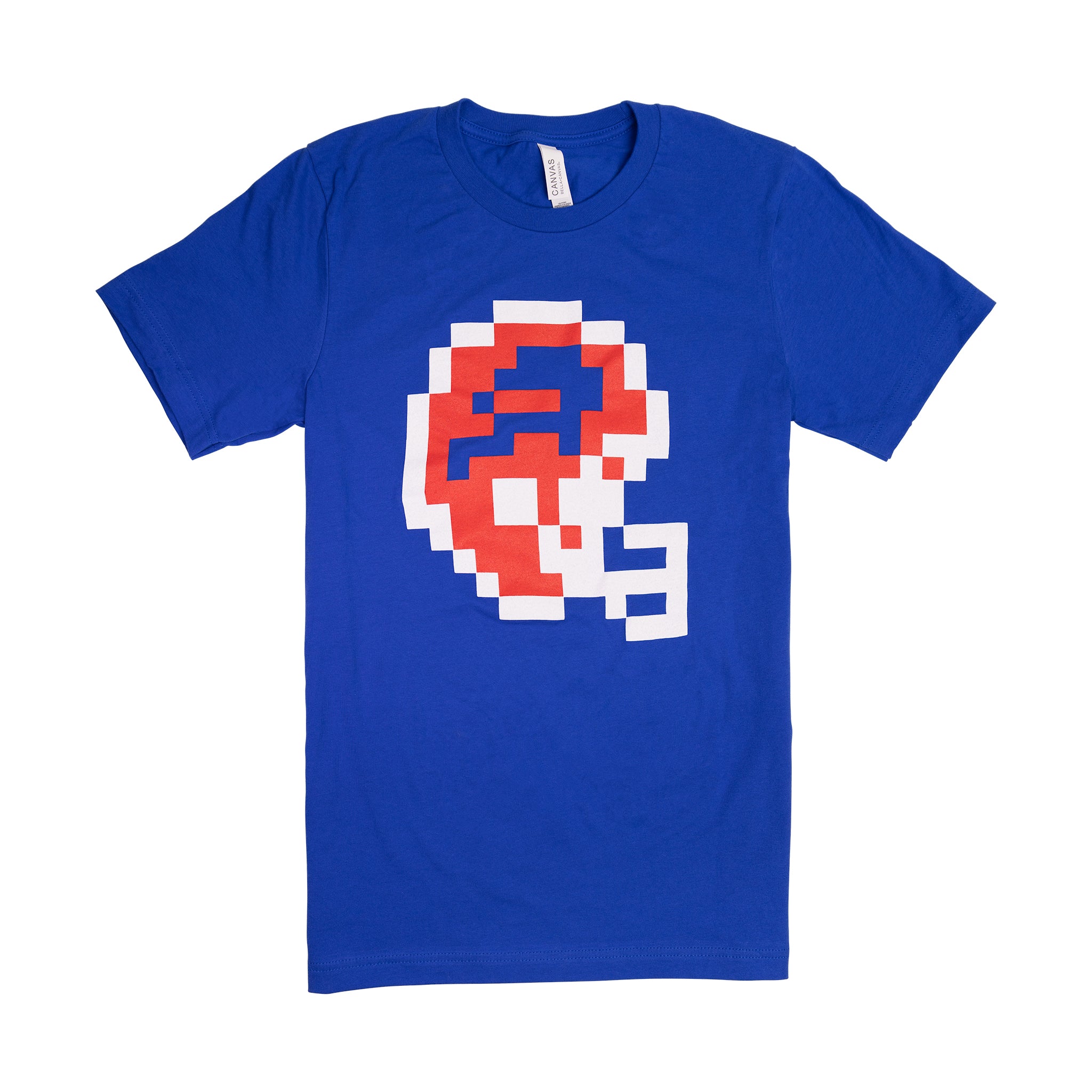 8 bit football helmet Bit NYG Tee 8 Apparel spun cotton Detroit Lions (8-bit Football Helmet